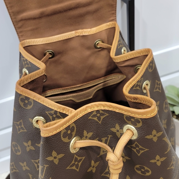 💕DISCONTINUED Very Rare Backpack LOUIS VUITTON Montsouris GM Monogram - Picture 5 of 16
